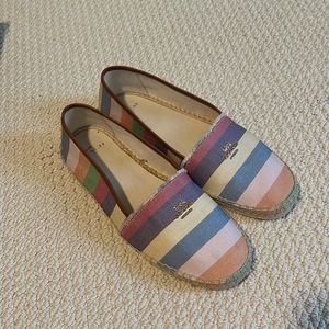 Coach Rainbow Canvas Espadrilles
